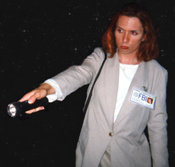 Jeff Brock as Special Agent Dana Scully -- Close Up